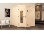 weka Premium-Massivholzsauna 45 mm TURKU 2 HT x B x T x H x 195 x 195 x 205 - Wei&szlig;