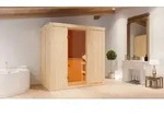 Karibu Sauna Innensauna Variado Fronteinstieg Ofen 9 kW integr. Strg 196x118x198 cm