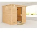 Karibu Sauna Innensauna Sonara Fronteinstieg ohne Zubeh&ouml;r 259x210x206 cm mit