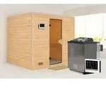 Karibu Sauna Innensauna Sonara Fronteinstieg Ofen 9 kW externe Strg easy 231x195x200