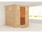 Karibu Sauna Innensauna Mojave Fronteinstieg ohne Zubeh&ouml;r 224x210x206 cm mit