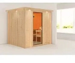 Karibu Sauna Innensauna Sodin Fronteinstieg ohne Zubeh&ouml;r 210x184x202 cm mit