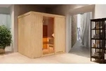 Karibu Sauna Innensauna Sodin Fronteinstieg Ofen 9 kW externe Strg easy 196x170x198