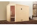weka Premium-Massivholzsauna 45 mm TURKU 3 GT x B x T x H x 245 x 195 x 205 - Wei&szlig;