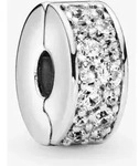 Pandora 791817CZ Charm Clip Pav&eacute;-Glanz Sterling Silber - Silber