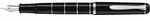 Pelikan M 215, Schwarz, Schwarz, Messing, Medium, Beidh&auml;ndig, Box - Schwarz