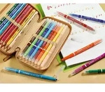 Filzstift und Fineliner in einem - STABILO Trio 2 in 1 - Einzelstift - schwarz -