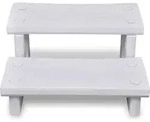 vidaXL Whirlpooltreppe Wei&szlig;