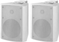 MONACOR Lautsprecherset 2Weg 2x20W 60-20000Hz 1aktiv/1passiv 2Stk ws MKA-50SET/WS