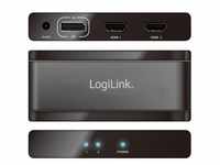 LogiLink CV0093 - DisplayPort - 2x HDMI - Schwarz - 300 MHz - RoHS - CE - 5 V