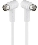 Goobay Gewinkeltes SAT Antennenkabel (80 dB), 2x geschirmt, F-Stecker (Quick)...