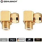 OEHLBACH Antenna F-AD 90, F-Typ, F, F, M&auml;nnlich, Weiblich, 90&deg; - Gold