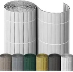 NOOR PVC Sichtschutzmatte SIGHT - 160 x 300 cm - Wei&szlig; - wetterfest &...