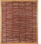 Zaun Teilelement Weidengeflechtzaun Fako 120 x 140 cm braun - Braun