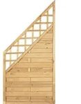 T&J Maxi Massivzaun Ranki Ecke 90 x 180/90 cm