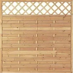 T&J Maxi Massivzaun Ranki 180 x 180 cm - Gr&uuml;n