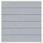 TraumGarten Grau Silber 20 x 30 cm Sichtschutzzaun WPC Zaunfeld Set, Nut Feder