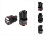 Bosch Akku Starter Set 2x GBA 10,8 V 2,0 Ah / 2000 mAh Li-Ion Professional (
