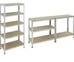 Pro-Bau-Tec Schwerlaststeckregal verzinkt Tragkraft 175kg - Silber