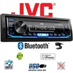 JVC KD-X351BT, Schwarz, 1 DIN, 350 W, 50 W, Drehregler, MOS-FET - Schwarz