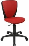 Topstar Kinderdrehstuhl High S'cool&reg;, 70570BB20 rot, schwarz Stoff - Rot
