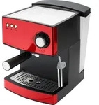 Adler AD 4404r, Espressomaschine, 1,6 l, 850 W, Schwarz, Rot, Silber -