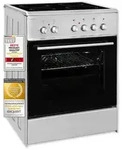 Exquisit ECM 6-4 Inox Elektro-Standherd | Glaskeramik | Ober- / Unterhitze |...