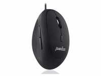 Perixx PERIMICE-519, Kleine ergonomische Maus, USB-Kabel, schwarz