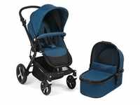 Chic 4 Baby Kombi Passo Kinderwagen Melange Blue
