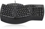 Perixx PERIBOARD-512 DE, Ergonomische USB-Tastatur, schwarz - Schwarz