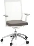 hjh OFFICE Profi B&uuml;rostuhl ASPEN WHITE Ergonomischer Schreibtischstuhl mit Armlehnen