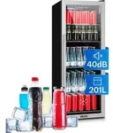 Klarstein Mini K&uuml;hlschrank mit Glast&uuml;r, Mini-K&uuml;hlschrank f&uuml;r Zimmer,