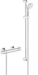 Grohe Grohtherm 800 Thermostat- Brausebatterie 1/2 mit Brause - Silber