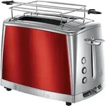 Russell Hobbs Toaster Luna grau 2 extra breite Toastschlitze Toasterschale -