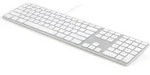 Matias FK318S-DE, Volle Gr&ouml;&szlig;e (100%), Kabelgebunden, USB, QWERTZ, Silber - Silber