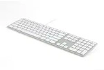 Matias Kabelgebundene Tastatur US QWERTY f&uuml;r MacBook silber - Wei&szlig;