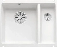 Blanco 523741, BLANCO SUBLINE 350/150-U, Keramik PuraPlus, kristallwei&szlig; gl&auml;nzend,