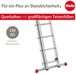 Hailo S80 ProfiStep Duo Alu-Schiebeleiter - 2 x 12 Sprossen belastbar bis 150 kg -