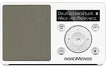 Nordmende Transita 100 | DAB+/UKW Retroradio, Akku, OLED-Display | wei&szlig;/perlgold -