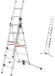 Hailo S100 ProfiLOT 3-teilige Alu-Kombileiter mit LOT-System - gleicht...