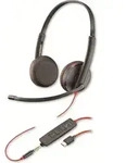 Poly Blackwire 3225 Duo USB-A - Schwarz
