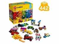 LEGO 10715 Classic Kreativ-Bauset Fahrzeuge, bunte Bausteine, Bauspielset mit...