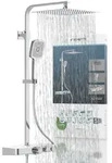 SCH&Uuml;TTE Duschsystem OCEAN, Edelstahl Regendusche mit Thermostat und Ablage -