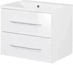 FACKELMANN Waschtischunterschrank inkl. Gussbecken B.CLEVER / Soft-Close-System /