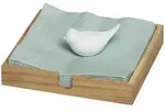 Serviettenhalter "Vogel" (ohne Servietten) - Braun