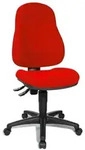 Topstar B&uuml;rostuhl Wellpoint 10, 8050 BC1 rot, schwarz Stoff - Rot