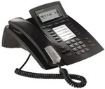AGFEO ST 22, IP-Telefon, Schwarz, Kabelgebundenes Mobilteil, Tisch/Wand, 2 Zeilen,