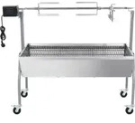 vidaXL Spanferkelgrill Metzgergrill mit elektrischem Antrieb - Grau