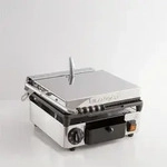 Milantoast Kontaktgrill elektrisch beidseitig geriffelt - Silber