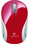 Logitech M 187 cordless Mini Mouse USB red - Rot